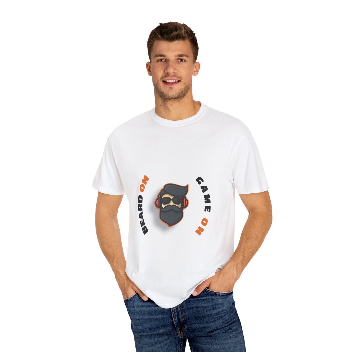 Beard On Game On Unisex T-Shirt – Perfect for Gamers & Beard Lovers